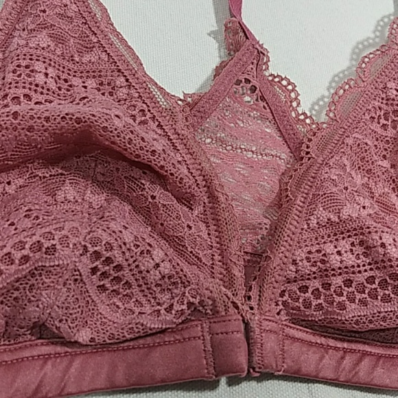 NWT Victoria's Secret DustyRose LaceBralette Sz S. - Picture 2 of 4